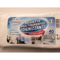 SALVIETTE IGIENIZZANTI GERMOL CLEAN+ x 40 pz